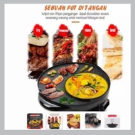 Grill PanPanci BBQ 2 in 1Electric Hot Pot And Grill 2 in 1