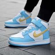 Childrens Sports Shoes Casual All-Match Small Childrens Shoes Anti-Slip Wear-Resistant High Help Mid