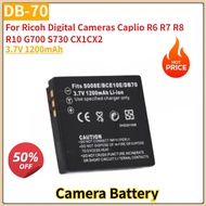 DB-70 Camera Battery 3.7V 1200mAh for Ricoh Digital Cameras Caplio R6 R7 R8 R10 G700 S730 CX1 CX2 Br