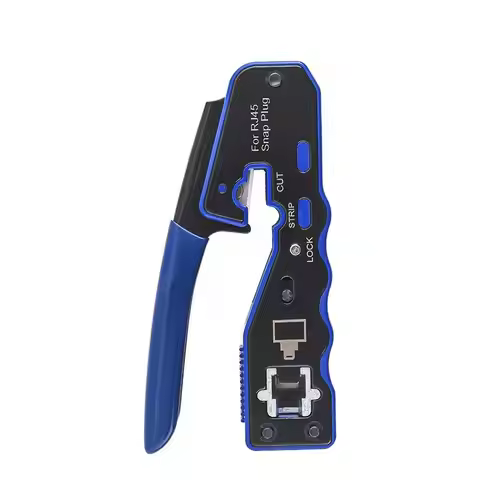 RJ45 Crimp Tool Kit Pass Through Ethernet Crimper And Tester For Cat5e Cat6 Cat6a 8P8C Wire Network 