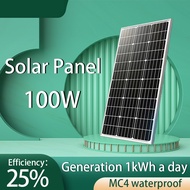 100/200 Watts Solar Panel Original Full Power Monocrystalline Silicon