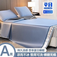 Three-Piece Set Air Conditioning Washable Household Folding Mattress Bed Sheet Ice Silk Mat Soft Mat