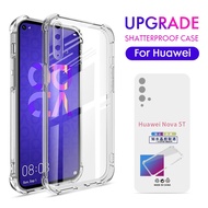 Huawei Y7a Y7 Pro Y9 Prime 2019 Y6s Y9s Nova 10 10 se 9 9 se 8 8i 7 SE 7i 5T 3i Y70 Y90 P20 P30 P40 Pro Lite Honor 8X 50 Shockproof Transparent Silicone Phone Case