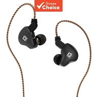 KBEAR KS2 In-Ear Monitor Headphones, Hybrid 1BA 1DD Wired Earbuds, Stereo Bass HiFi IEM Earphones, N