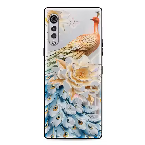 Peacock Feather Cover For Sharp Aquos R10 R9 R8 R8s Pro R2 R3 Air Zero6 Wish 5 4 Sense 10 9 8 6 6s 3