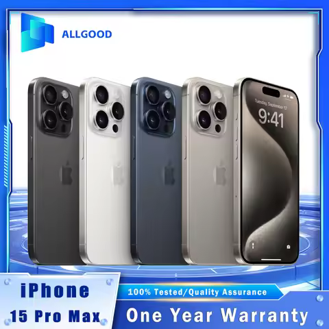 Original Apple iPhone 15 Pro Max 5G Unlocked US Version Dual eSIM 6.7" 120Hz A17 Pro 8GB RAM 256GB/5