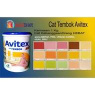 Promo Cat Tembok (Merah,Pink,Kuning,Cream,Hijau) Plafon Gypsum Avitex