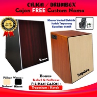 Cajon/Drumbox Acoustic Electric Trapezoid Model and Playwood Body Box Cajon Drum Box