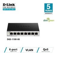 D-Link DGS-1100-08P 8-Port Layer 2 Lite Smart Managed Gigabit PoE Switch
