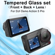 For DJI Osmo Action 5 Pro Glass IMAK Front + Back + Lens Tempered Glass for DJI Osmo Action5 Pro Fil