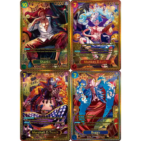 OPCG Collection Cards Luffy ST31-004 OPCG EN Shining Creativity Rare Holographic Embossed Textured F