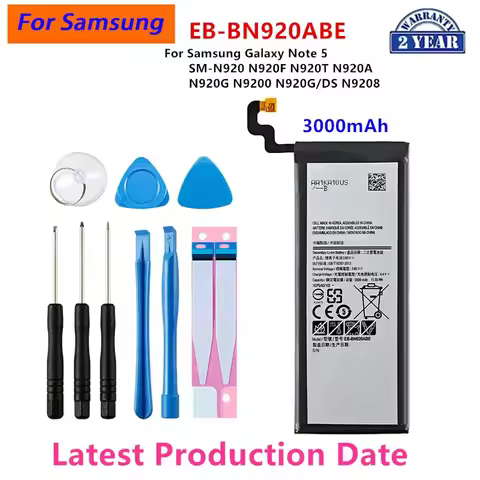 Brand New EB-BN920ABE 3000mAh Battery for Samsung Galaxy Note 5 SM-N920 N920F N920T/A N920G N9200 N9