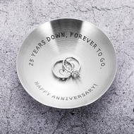 25 Year Anniversary for Her Him 25th Years Anniversary for Husband Wife Girlfriend Boyfriend Ring Ho