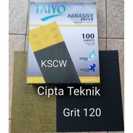 Taiyo Sandpaper Grit 120 KSCW Sandpaper CC120CW Abrasive Paper Grit120