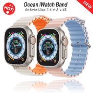 Ocean iWatch Ultra Strap Contrast Color iWatch Strap for iWatch Series 8 7 6 3 5 4 Se 45mm 49mm 44mm