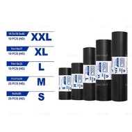 BLACK Trash Bag Garbage Bag Black (Small/Medium/Large/XL/XXL) Thickened And Enlarged Garbage Bag Pla