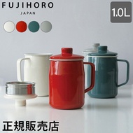 Fuji Enamel FUJIHORO Enamel Filto Oil Pot Oil Strainer Oil Pot Enamel Filto Oil Pot
