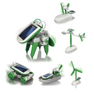 A0658 Creative Educational 6 in 1 Solar Toys 6 in 1 Assembling Science and Technology Small Producti