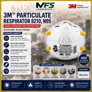 3M 8210 N95 Particulate Respirator Mask 20Pcs/Box Disposable Dust Haze Face Mask