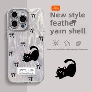 Suitable for OPPO Reno9Pro Phone Case Reno8/findx8/a58 Feather Yarn a97pro/A3 Cat 17pro0