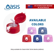 Oasis Bottle Cap With Handle For Kids Water Bottle with Sipper Silicone Straw 400ML