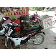 Rear Rack Wave 110i Thick Steel Black Sand Shooting Rustproof Weight 8-10 Kg.