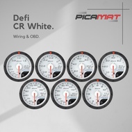 Defi Advance CR White Meter 60MM Set 3 Beradik OBD / 3Beradik Wiring CR Meter