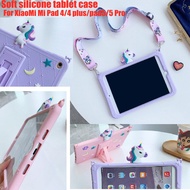 Case For Xiaomi Mi Pad 4 casing Mi Pad 4 Plus cover case 10.1'' Xiaomi Pad 5 Pad 5 Pro cover case 11'' Silicone Tablet Cover with Strap Kids Cartoon Shockproof case