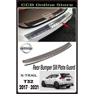 Nissan X-Trail T32 2017 - 2021 Rear Bumper Guard Chrome Protector Mouding