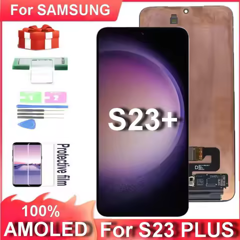 AMOLED S23 Plus LCD Screen For Samsung Galaxy S23+ S916B S916B/DS S916U S916W S916N S916E Lcd Displa