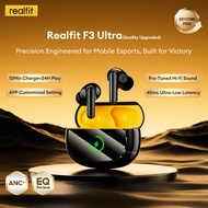Realfit F3 Ultra Flash Charge Bluetooth Earphone, -45dB Upgraded ANC,Better Deep Bass,50H Battery,10