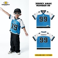 Kiddsupply Kids Jersey Number 99 Baby Blue | Sporty Kids Jersey | Kids Rugby Jersey | KD-JS99-BBL