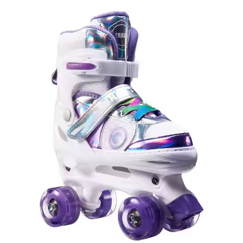 Size 4 Adjustable Fancy Roller Skates Double Row Roller Skates, Skates