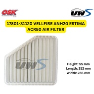 17801-31120 VELLFIRE ANH20 ESTIMA ACR50 AIR FILTER