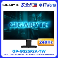 GIGABYTE GS25F2A 24.5" 1920 × 1080 IPS FHD 240Hz Gaming Monitor for Desktop GP-GS25F2A-TW itw