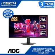 AOC 27G50Z 27" FHD 260Hz (1920x1080) 1ms GTG Fast IPS Gaming Monitor
