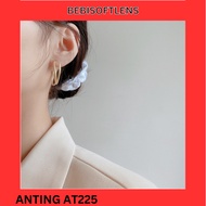 AT225 S925 Plated Copper Earrings, Unique, Cute, Cool, Elegant Women's Fashion / Deluna / BB