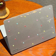 Shesell macbook Case(Glitter) Color Dot M5 Neo13 Air13 A2681 Transparent Case Air15 Pro14 A3240