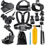 12 in 1 Action Camera Accessories Kit for GoPro Hero 11 10 9 8 7 6 5 4 3 Black Sliver dji action 4 3 Session Fusion Max- Accessory Package for AKASO APEMAN SJCAM DBPOWER Insta360 Xiaomi Yi DJI Osmo and More