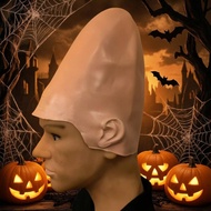 Latex Hood Flesh-Toned Bald Cap Costume Hood Cosplay Head Covering Lightweight for Adults, Carnival