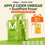 (exp 11/27)Mildgent Apple Cider Vinegar Natural Organic  10ml x 10pack ,halal,minuman cuka epal
