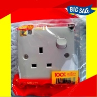 (1 Gang) Switched Socket Outlet, 13A 250V, Socket Plug, Extension Plug, Extension Socket Plug Dindin