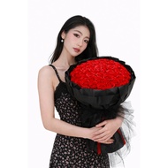 99 Red Soap Rose Flower Bouquet | 99 Red Soap Rose flower bouquet | 99 roses bouquet | Proposal bouq