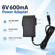 6V600mA AC 100V-240V Charger Adapter Converts Power to DC 6V 0.6A 600mA EU Power Supply We Plug 5.5m