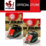 YHP Helmet Half Face Petronas SIN S931 Matt YH Pro (Matt / Gloss)（FOC Petronas Sticker)