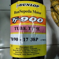 BAN DUNLOP TT900 - TUBE TYPE (70/90 - 80/90 - 90/90 - 250 - 275 ) RING 17 BAN LUAR MOTOR BEBEK SPORT