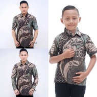 HIJAU KEMEJA Couple batik shirt batik father and son BATIK green Sage Latest 2022 kemeja lelaki