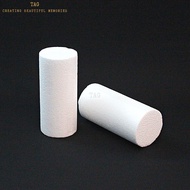 2Pcs +/-20x9cm White Cylinder Wedding Craft Polystyrene Polyfoam Foam Silinder Kahwin Kraf Bunga Man
