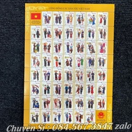 Hot Bộ Tem Việt Nam 54 Dân Tộc Nguyên Tấm