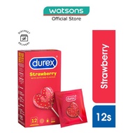 DUREX Extra Pleasure Dotted Shape Condom Strawberry 12s
